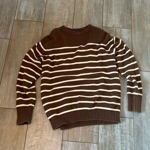 Brandy Melville brown striped oversized sweater barely worn